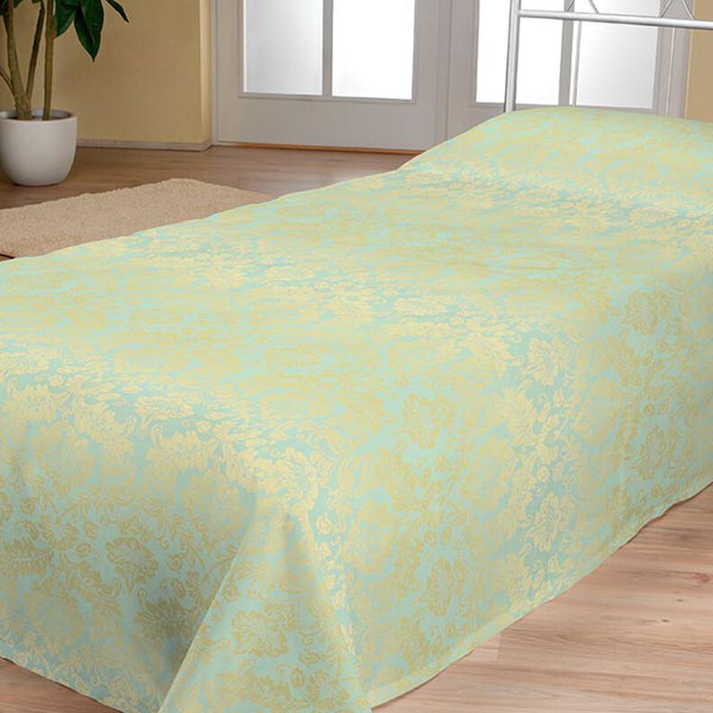 Dekorationstyg Jacquard Trento 280 cm – mint,  image number 5