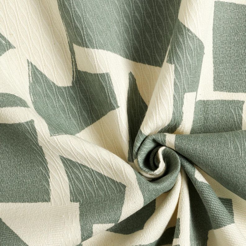 Dekorationstyg Jacquard Abstrakt struktur – vass/yllevit,  image number 3