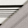 Stickad jacquard oregelbundna ränder – yllevit/svart,  thumbnail number 5