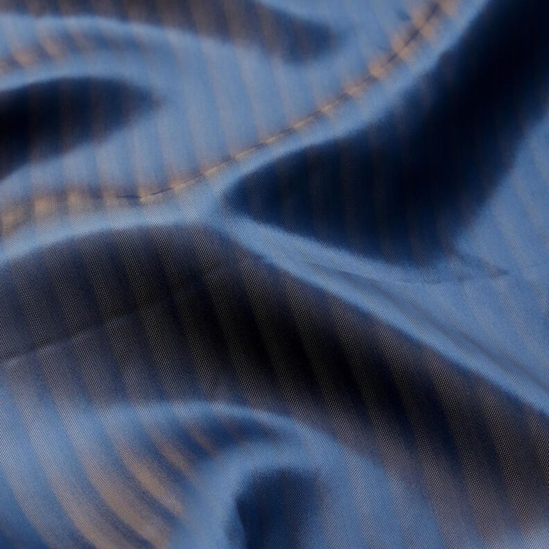 Satinfoder skuggränder – marinblått,  image number 2