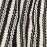 Stickat tyg ränder | Poppy Fabrics – svart/yllevit,  thumbnail number 2