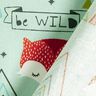 Bomullstyg Kretong Be Wild Räv – pastellgrönt,  thumbnail number 4