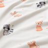 GOTS Bomullsjersey babydjur Digitaltryck – elfenbensvit,  thumbnail number 2