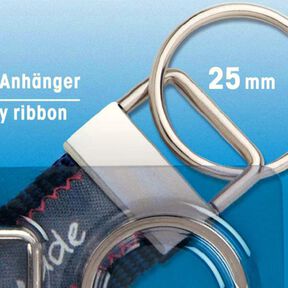 Nyckelbands-hängsmycke – silver metallic | Prym, 