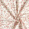 Bomullsjersey rosa blommor – elfenbensvit,  thumbnail number 3