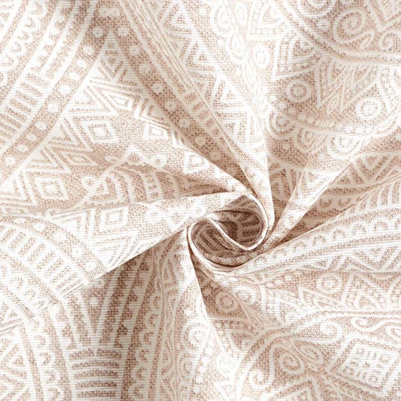 Dekorationstyg Canvas Mandala – natur/vit,  image number 3