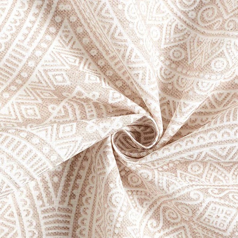 Dekorationstyg Canvas Mandala – natur/vit, image number 3