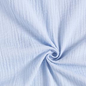 GOTS Muslin/Dubbel-krinkelväv | Tula – babyblått, 