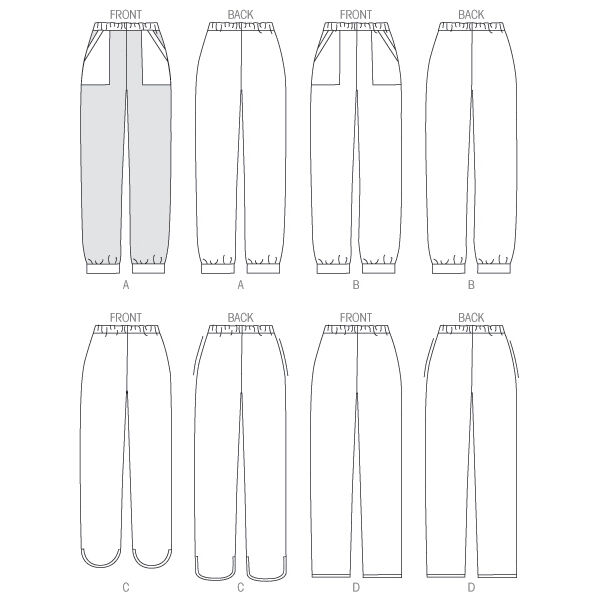 Byxor, Butterick 6137|32 - 40, image number 9
