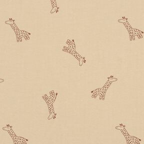 Bomullsjersey giraffer – mandel, 