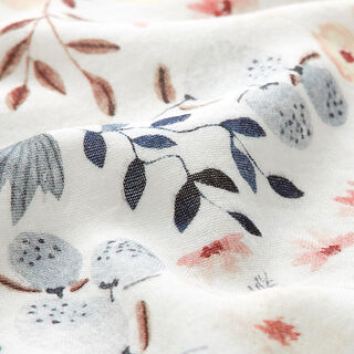 Muslin/Dubbel-krinkelväv Blomsteräng Digitaltryck – yllevit, 