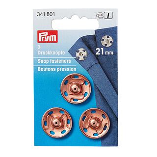 Tryckknapp som sys på [Ø 21 mm x 3 styck] - roséguld | Prym, 