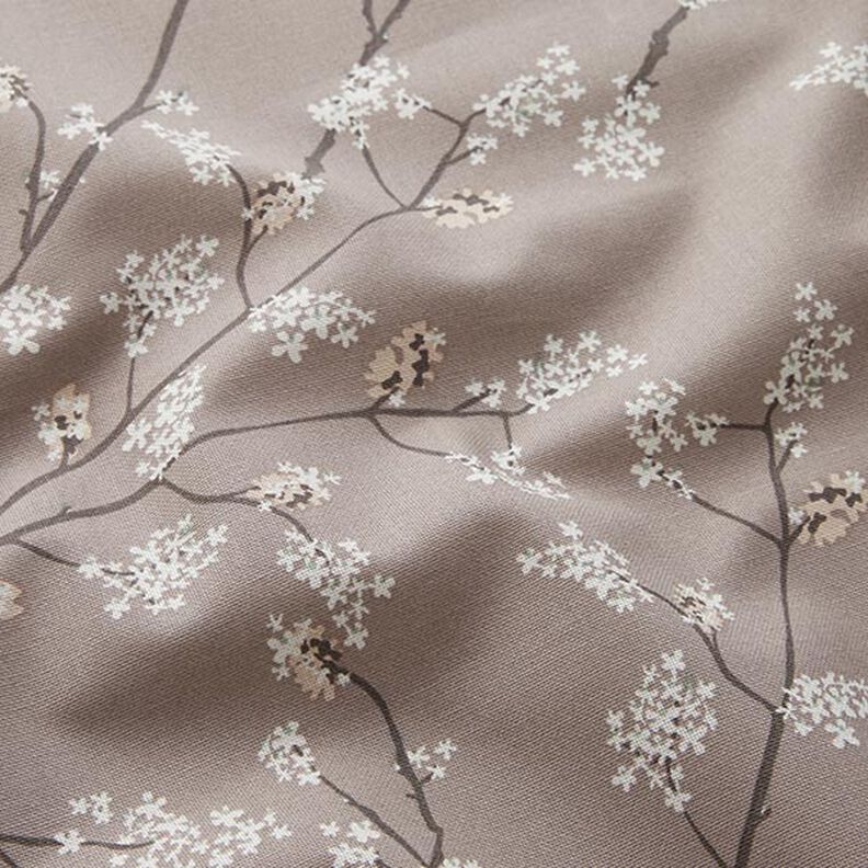 Dekorationstyg Halvpanama blommande kvistar – mullvad,  image number 2
