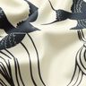 Satinpanel Svalor | Katia Fabrics – antracit/kräm,  thumbnail number 8