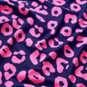 French Terry Sommarsweat jeans med neonmönster och lejonmotiv – nattblå/neonpink,  thumbnail number 2