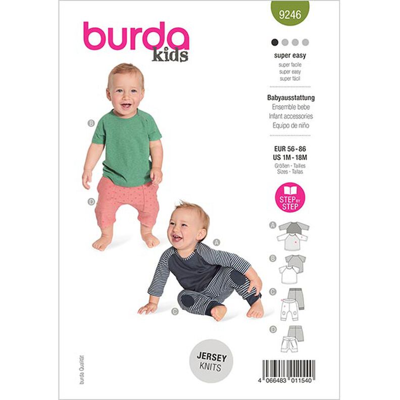 Babyutrustning  | Burda 9246 | 56-86,  image number 1