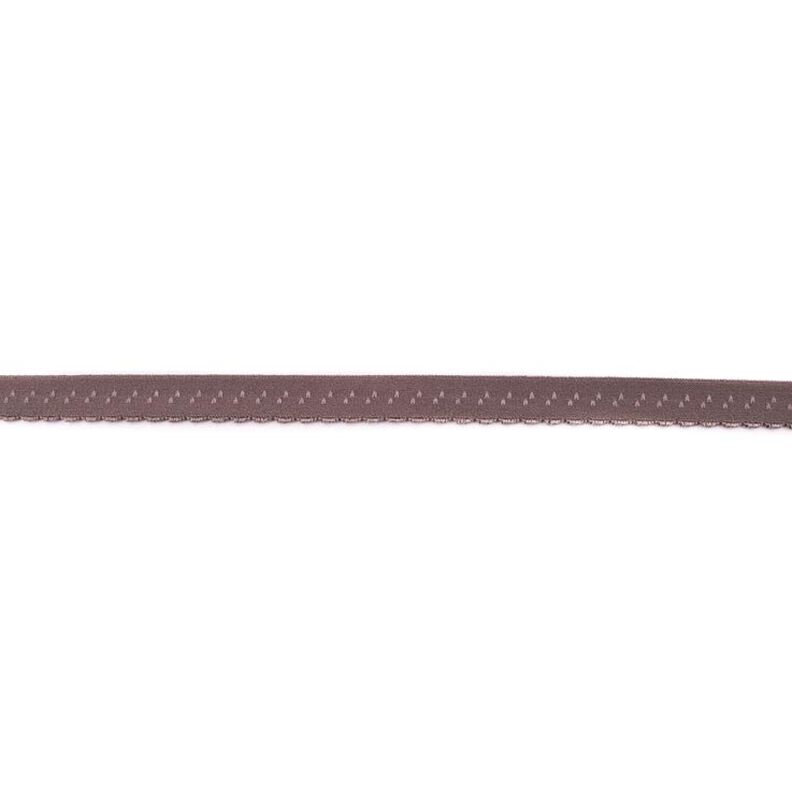 Elastistiskt infattningsband Spets [12 mm] – stengrå,  image number 1