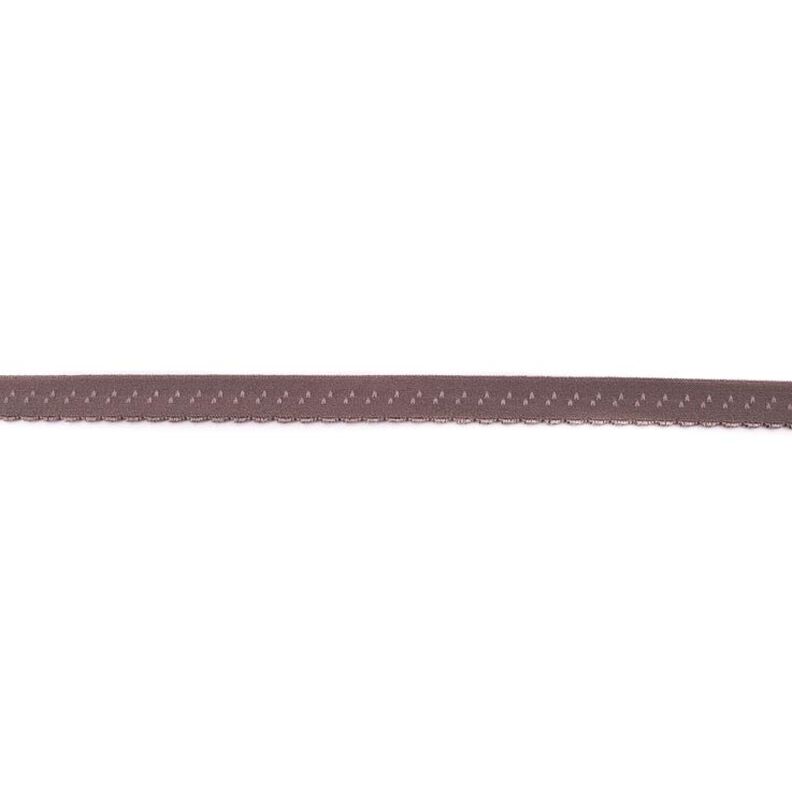 Elastistiskt infattningsband Spets [12 mm] – stengrå,  image number 1