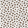 Bomullspoplin leopardm&ouml;nster &ndash; elfenbensvit/r&aring;djursbrun,  thumbnail number 1