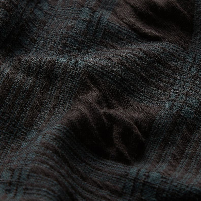 Stickad jacquard argyle-mönster – svart/grangrön, image number 2