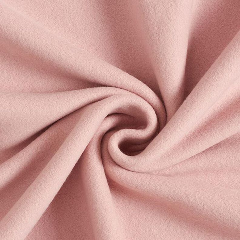 Bomullsfleece Enfärgat – gammalt rosa,  image number 1