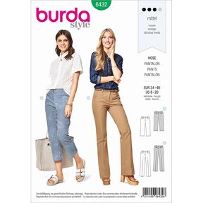 Byxor | 7/8-byxor, Burda 6432 | 34 - 46, 