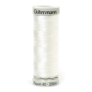 Rayon 40 Maskinbroderitråd (1001) | 200 m | Gütermann, 