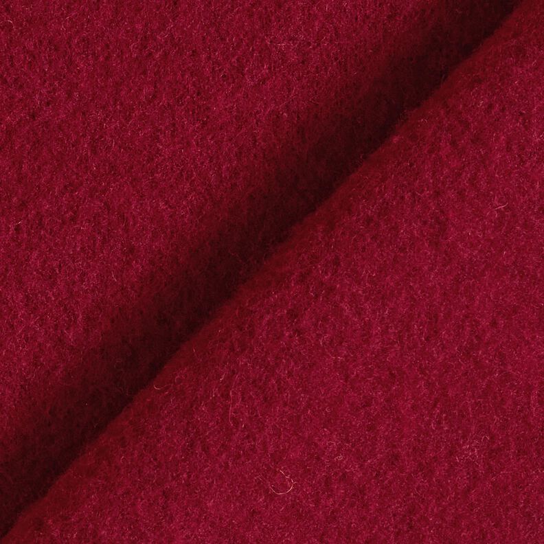 Ullfleece ren nyull Enfärgat – bordeauxröd, image number 3