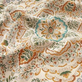 dekorationspanel Gobeläng stor mandala – senap/ljusbeige, 