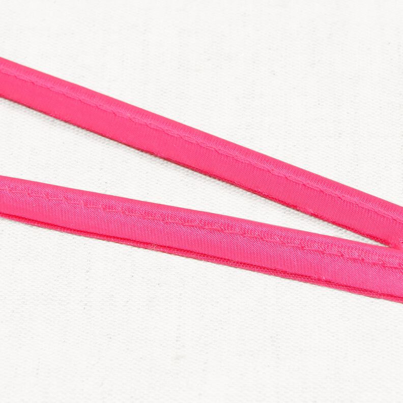 Satin passpoalband [10 mm] – pink,  image number 1