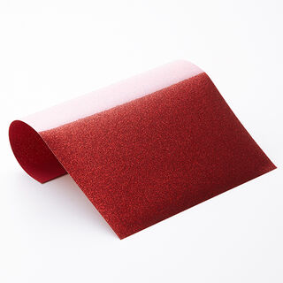 Flexfolie glitter Din A4 – rött, 