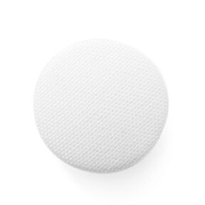 Klädd knapp, Classic Poly – vit, 