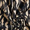 Viskostyg abstrakt zebra mönster – svart/ljusbeige,  thumbnail number 3