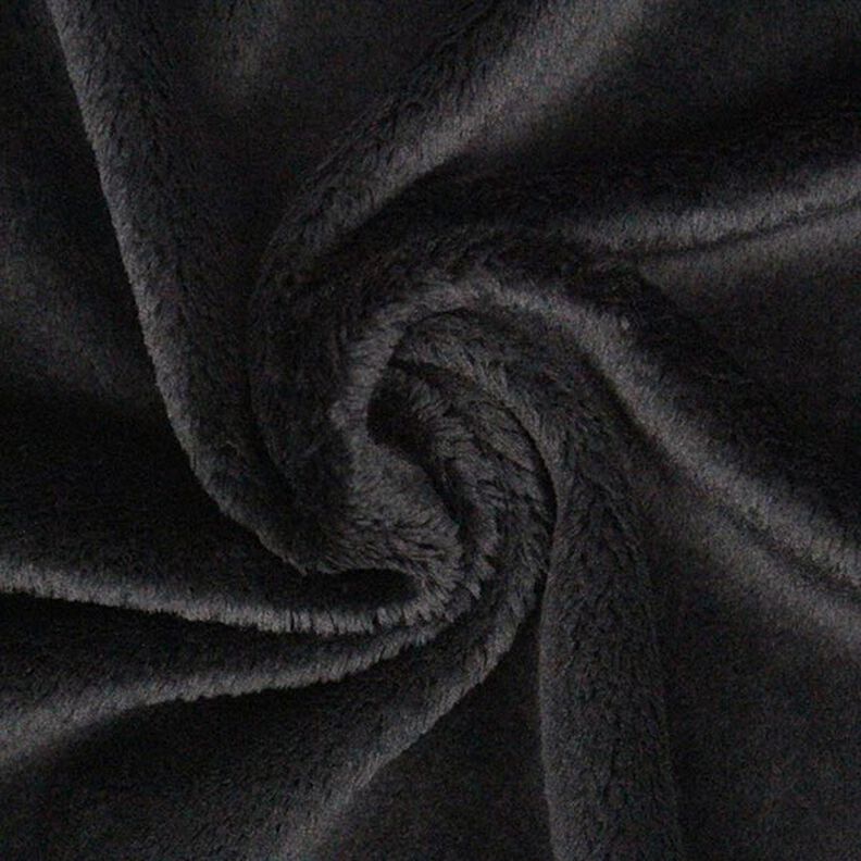 Plysch SuperSoft SNUGLY [ 1 x 0,75 m | 5 mm ] | Kullaloo – svart,  image number 4