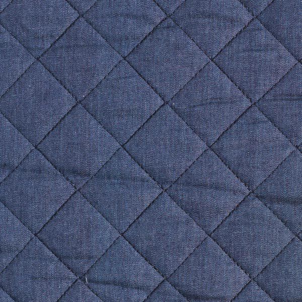 Jeansteddy quiltat tyg | by Poppy – jeansblå,  image number 1