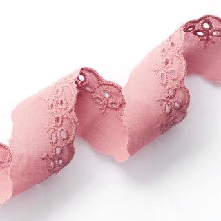 Festong Spetsband Blad [ 30 mm ] – rosa, 