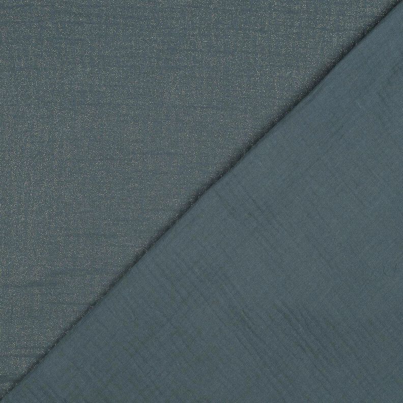 Muslin/Dubbel-krinkelväv Fina glitterprickar | Poppy Fabrics – pinjegrön,  image number 3