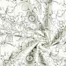 Bomullsjersey Djungeldjursvimmel – yllevit,  thumbnail number 3
