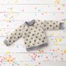 Jacquard Jersey glitterhjärtan | Poppy Fabrics – natur/guldmetallic,  thumbnail number 6