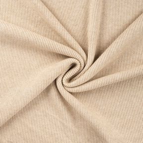 grovstickat tyg melange – cashew, 