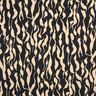 Viskostyg abstrakt zebra mönster – svart/ljusbeige,  thumbnail number 1