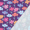 French Terry Sommarsweat färgglada blommor | Poppy Fabrics – rödlila,  thumbnail number 4