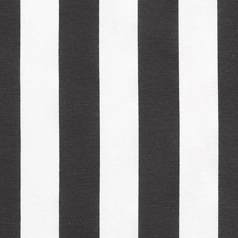 Dekorationstyg Canvas Ränder – svart/vit,  image number 1