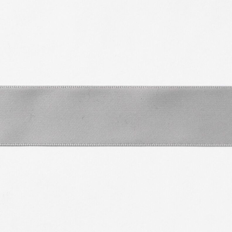 Satinband [25 mm] – ljusgrått,  image number 1