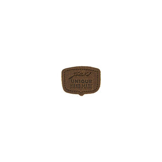 Jeans Patch Handmade  – mörkbrun, 