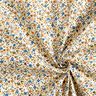 Bomullstyg Kretong spridda blommor – ljusbeige/ljusbrun,  thumbnail number 3