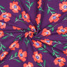 Sweatshirt Ruggad Blommor | by Poppy – rödlila/hummer,  thumbnail number 3