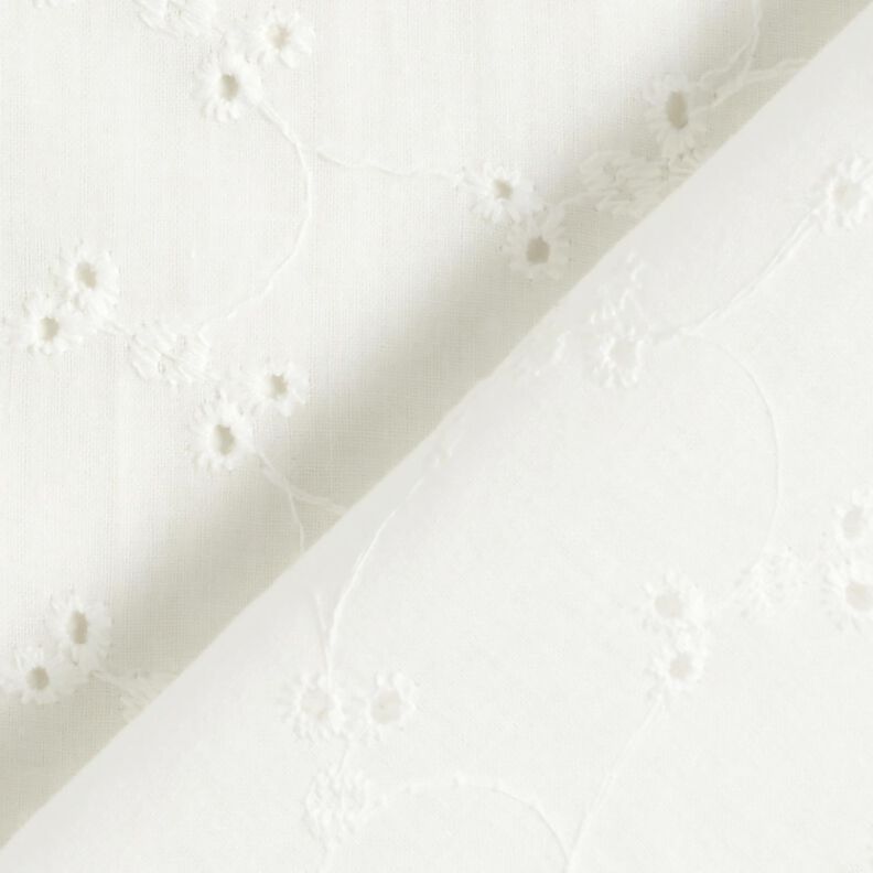 Engelskt broderi Fina blommor – vit,  image number 4