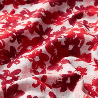 GOTS bomullsjersey Fjärilar & blommor | Tula – rosa, 