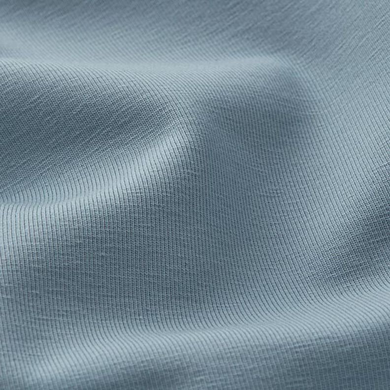 Bomullsjersey medium enfärgad – duvblå, image number 4